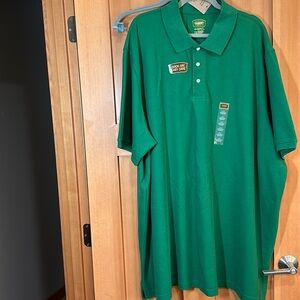 NWT Kelly green polo shirt 4XLT
